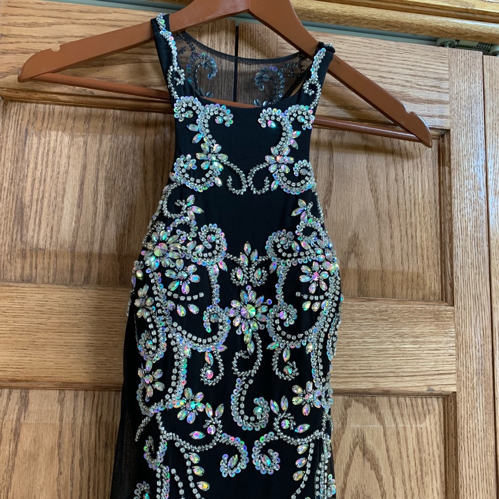 Black floor length gown